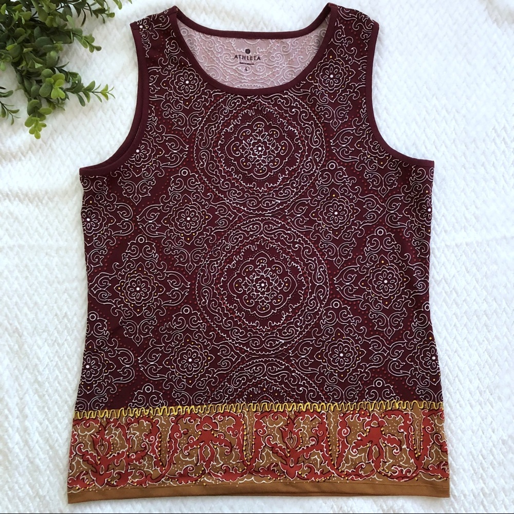 Athleta Printed Muscle Up Tank